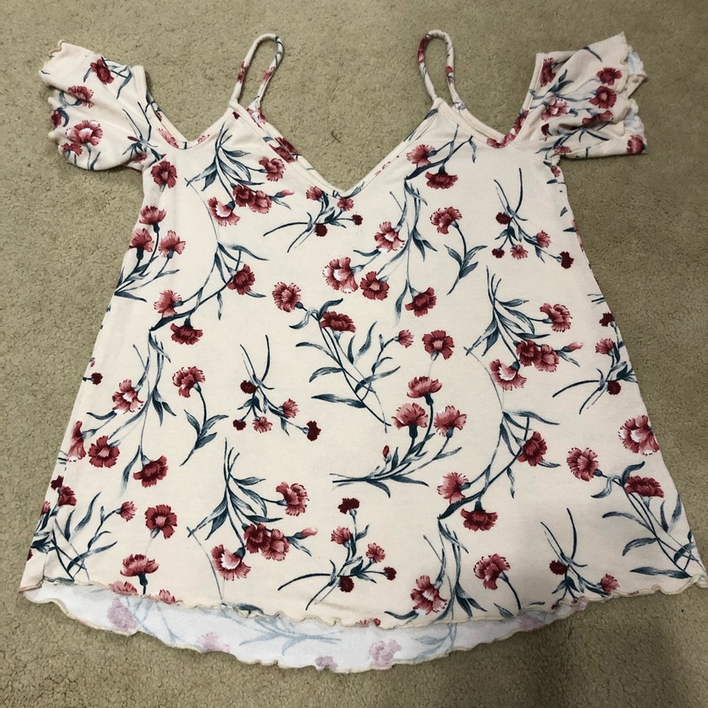 American Eagle off-the-shoulder floral top